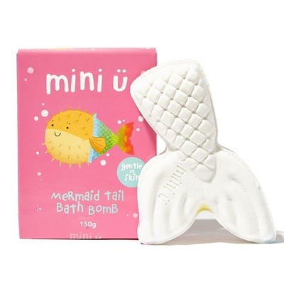 英國MINI U-粉紅美人魚套組 (泡泡露+沐浴爆爆)3
