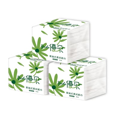 Yodo優朵單抽式柔拭紙巾300抽X30包/箱1