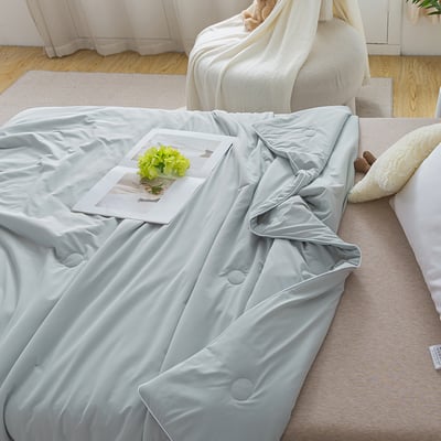 極致涼感抱冰被150x186cm - 薄荷灰綠4