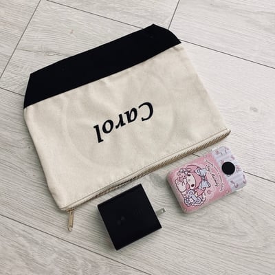 【可客製化】電繡帆布萬用收納包4