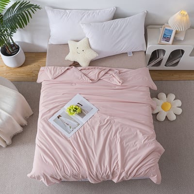 極致涼感抱冰被150x186cm - 奶霜粉2