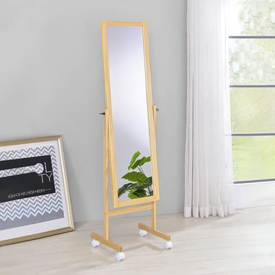 松木美背活動式全身立鏡   (三色可選) －台灣製造 MIT2