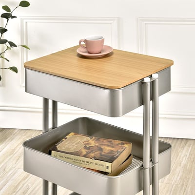 三層活動置物推車含專用木板 (二色可選) －台灣製造 MIT5