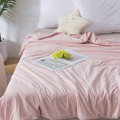 極致涼感抱冰被150x186cm - 奶霜粉1