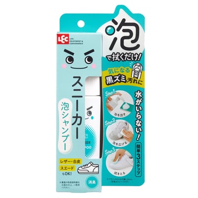 日本LEC激落君鞋用免沖洗清潔慕斯150ml 二入11