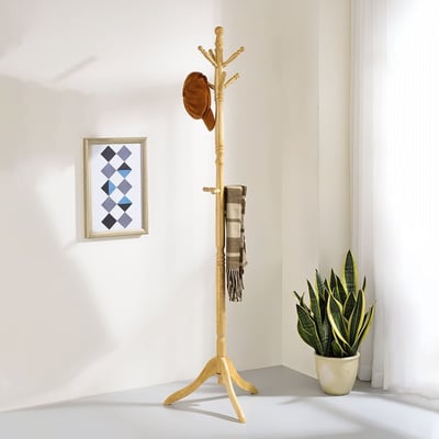 實木多勾衣帽架 (三色可選) －台灣製造 MIT2