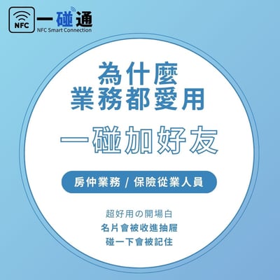 一碰通NFC感應－迷你名片鑰匙圈 (可客製自己的名片)3
