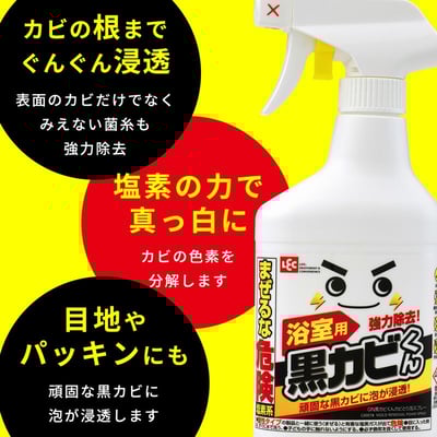 日本LEC黑霉君強力除霉泡泡噴劑400ml+補充400ml∣2組3