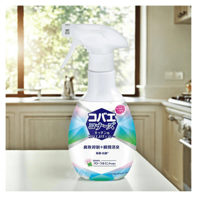 日本KINCHO金鳥廚餘果蠅防制噴霧-花香薄荷250ml 一組3入2