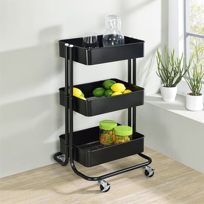 三層活動置物推車含專用木板 (二色可選) －台灣製造 MIT4