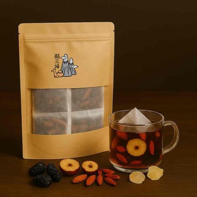 駱三峰  桑椹枸杞紅棗茶10包/袋【台灣製造】1