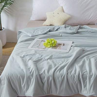 極致涼感抱冰被150x186cm - 薄荷灰綠1