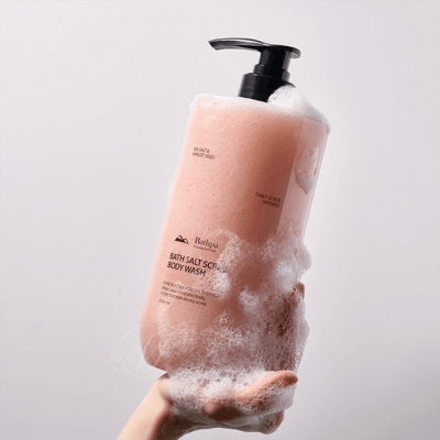 韓國BATHPA海鹽精油去角質沐浴乳1000ml 一組2瓶8