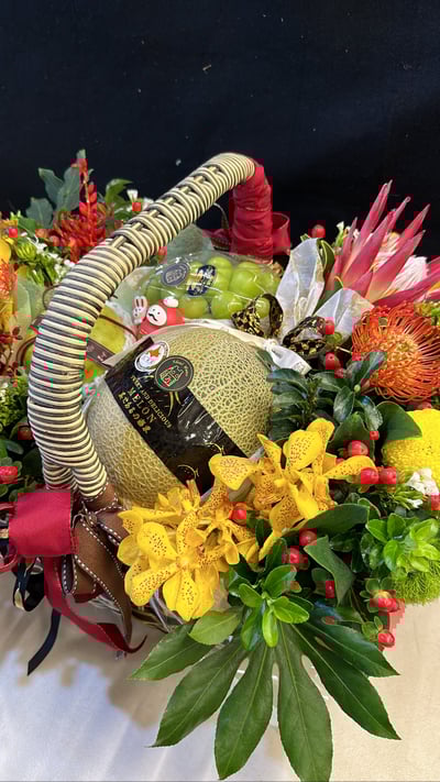 精緻花果籃〔客製〕3