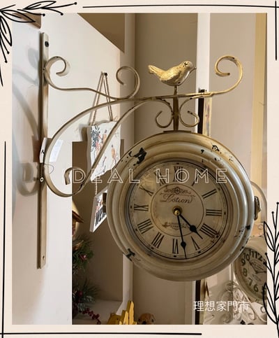 進口傢飾品-造型雙面鐘1