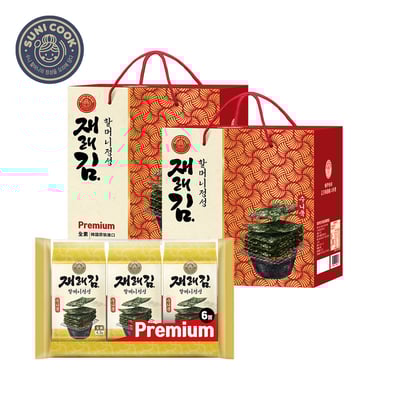 【順伊奶奶】海苔禮盒組合(經典原味/洋蔥口味)1