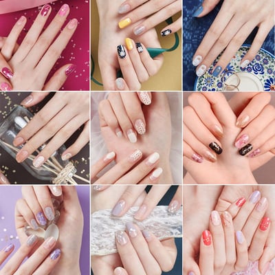 VAVACOCO光感凝膠(光療)美甲貼片20片(10款任選一款) 贈 迷你美甲銼刀1支1