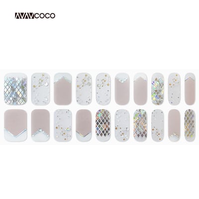 VAVACOCO光感凝膠(光療)美甲貼片20片(10款任選一款) 贈 迷你美甲銼刀1支2