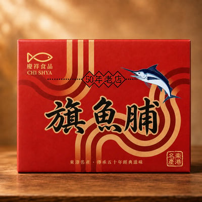 【慶祥】旗魚脯單包禮盒裝 / 東港名產 / 伴手禮盒 /旗魚鬆 / 旗魚脯1