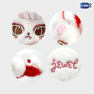 預購－JANJINGJING｜JEWEL DOLL KEYCHAIN 吉祥娃 娃孫 GMMTV 娃娃 白狐 初代娃3