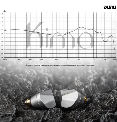 DUNU KIMA 銀灰色/咖灰色 DLC動圈 可換線 耳道式耳機 0.78 CM插針4