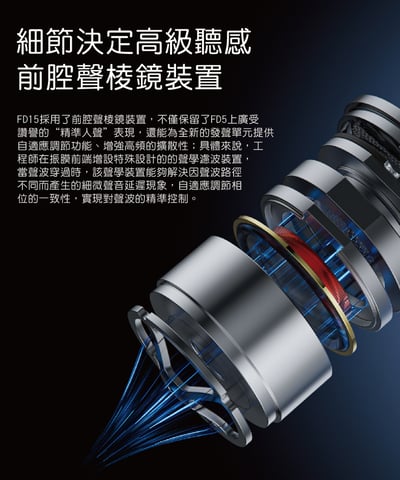 FiiO FD15 鋁鎂合金球頂振膜單動圈 MMCX 可換線耳機11