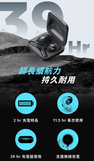 【SoundPeats】GoFree 2+ 開放式 耳掛式 藍牙耳機 (通話降噪/39hr/藍芽5.3)7