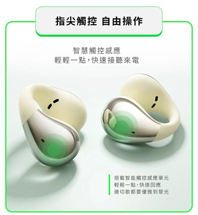 LINKLIKE RingStar Air 耳夾式藍牙耳機｜水滴貼合設計・無感佩戴・360° 空間環繞音效17