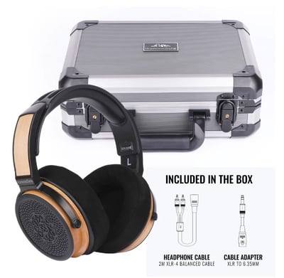 HarmonicDyne Poseidon 定制 50 mm鎳膜動圈單體Hi-Fi 開放式耳罩耳機2