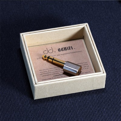 ddHiFi DJ65A 3.5mm單端(母)轉6.35mm(公)轉接頭7