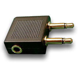 EPEL013 3.5mm 耳機轉飛機插頭轉接器｜鍍金耐用．出國旅途好夥伴1