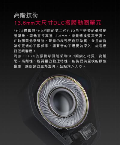 FiiO FH7S 一圈四鐵五單元MMCX可換線耳機4