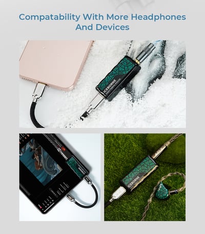 AFUL ICEBORNE 冰原 USB DAC 隨身耳擴 小尾巴｜雙 CS43198・3D 列印樹脂機身｜溫潤手感，細聽音樂的自然輪廓 🎧9