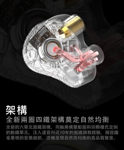 DUNU DK-6 (VULKAN) 6單元圈鐵混合 入耳式耳機5