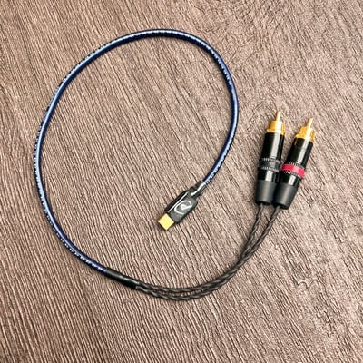 大力揚 Power Praise DL076 TYPE C 公 轉 RCA立體公 USB DAC 耳擴 喇叭 適用 使用日本鐵三角線基制作2