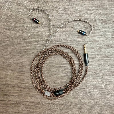 Power Praise CW04｜PCOCC 單結晶無氧銅耳機升級線｜56 芯四股編織 × 咖啡色線身 × 多種耳機端出清特惠2