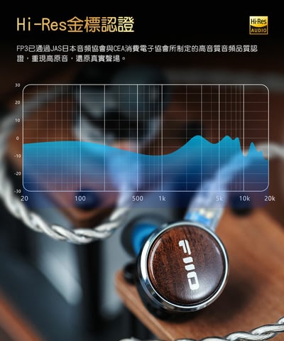 FiiO FP3 平板振膜 CM 可換線 原木 入耳式耳機 耳道式15