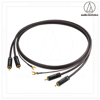 Audio-Technica 鐵三角 AT-TC300/1.2 黑膠唱盤 RCA訊號線 含接地線應用於黑膠與唱頭放大機連接1