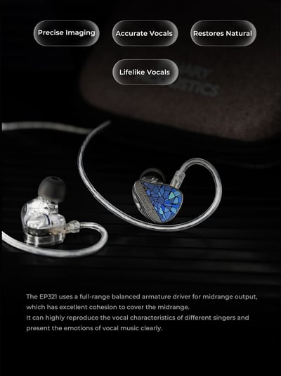 Binary EP321-MEMS 三混合六單元 MEMS 高解析入耳式耳機6