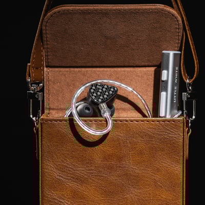 MoonDrop 水月雨 U-Bag 復古油蠟皮革 小白 收納包3