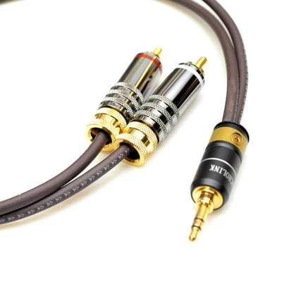 大力揚 Power Praise CAB129 維納斯Venus 系列 6N無氧銅鍍銀混編 立體3.5mm轉RCA轉接線4