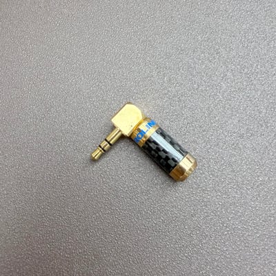 雅高聆 ACROLINK CF-3.5L 3.5mm TRS L式碳纖維鍍金焊接頭｜7mm 出線孔1