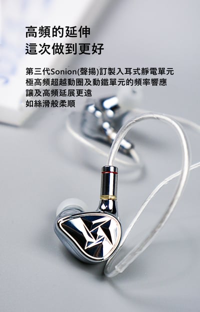 BGVP NE5 5單體 動圈、動鐵、靜電配置 耳道式耳機 MMCX 可換線設計8