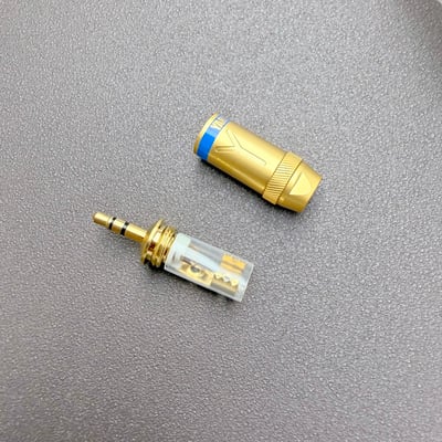 YARBO GY-3.5GS-L 3.5mm TRS 直式音訊焊接頭｜8.5mm 出線孔・DIY 線材製作2