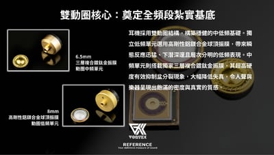 Vortex Reference 全球首款無源雙MEMS參考級入耳式耳機8