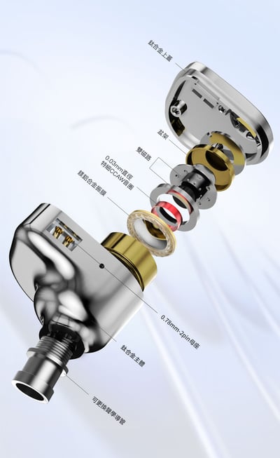 iBasso Jr. COOKIE Ti 曲奇・鈦 — 鈦合金振膜動圈入式耳耳機，精緻聲學的輕盈之作12