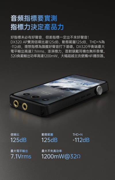 iBasso Audio DX320 現貨 高清音頻播放器 雙電雙控全芯9