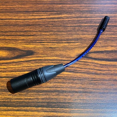 Power Praise 大力揚 CAB131/0.15 鐵三角TD04-0501 單4pin XLR公 平衡 轉 2.5mm 四極母座1