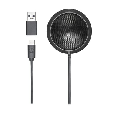 Audio-Technica ATR4697-USB 全指向數位會議麥克風｜USB-C連接・高感度收音・輕巧桌上型設計2