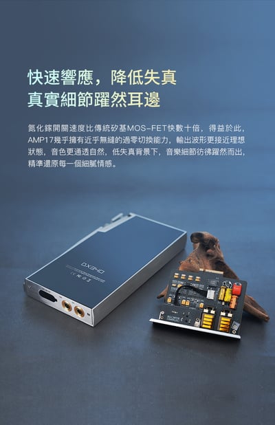 iBasso Audio AMP17 氮化鎵晶體管分立元件平衡耳放卡｜旗艦級便攜聲學革新6